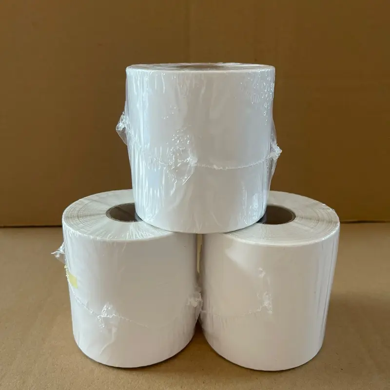 Giấy in nhiệt a7 khổ 75x100, Giấy dán in mã vận đơn sàn TMĐT dạng cuộn 300 tem 5