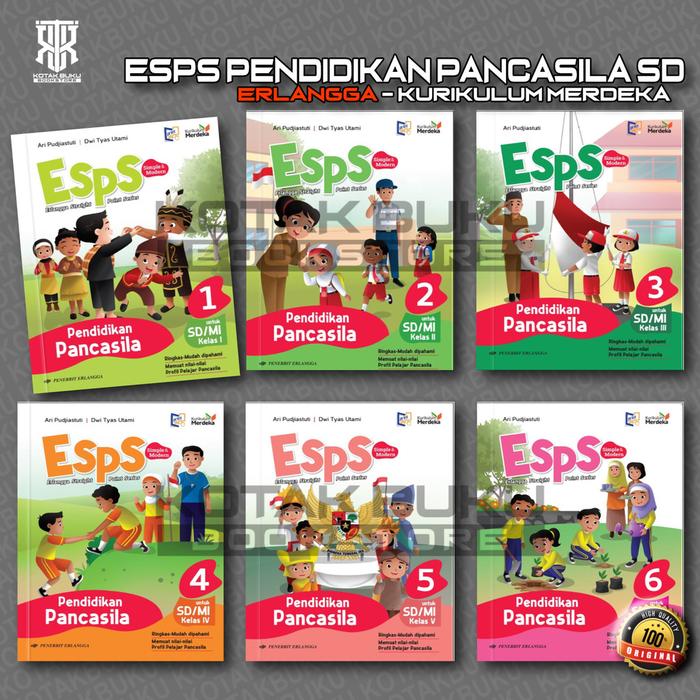 Promo ( ERLANGGA ) Buku ESPS Pendidikan Pancasila Kelas 1 2 3 4 5 6 SD ...