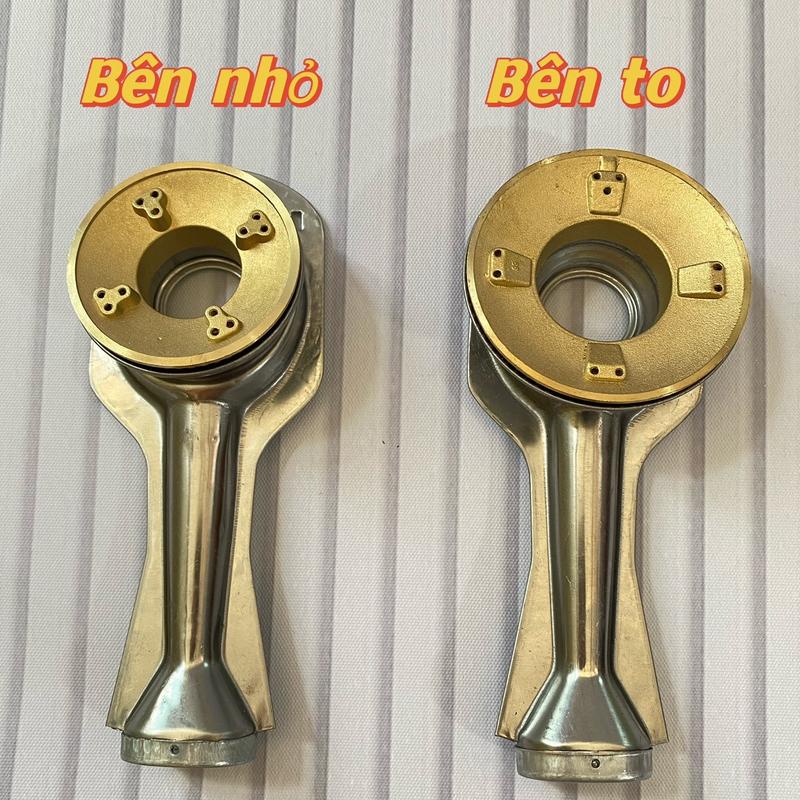Bộ điếu & mâm chia lửa bếp ga RINNAI ( bên to và bên nhỏ )