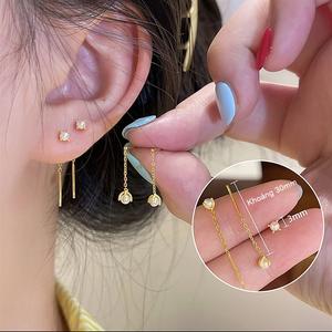 Bông Tai Ngọc Trai Dài Cho Nữ, Thiết Kế Tối Giản, Nhẹ Và Tinh Tế, Giữ Tai Dễ Dàng, Dễ Phối Đồ, Phong Cách Nhẹ Nhàng, HANG YU