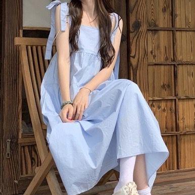 (COD) Dress Wanita Midi Tied Dress Murah 3