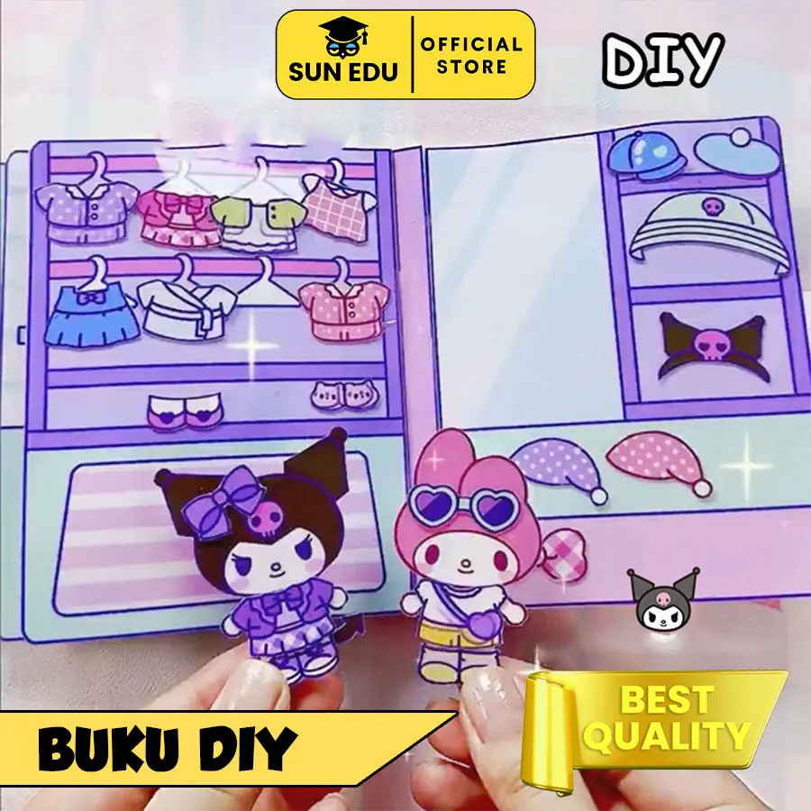 Quite book Sanrio DIY/ Busy book edukasi aktifitas anak Kertas Mainan Toys