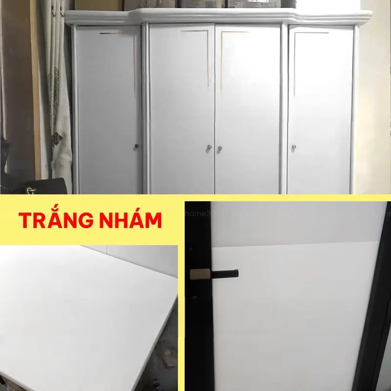 Giấy decal màu nhám sần và bóng dán bàn tủ kính , decal nhám dán kính dán xe điện thoại màu trắng xám ghi đen khổ 60cm có bóng và nhám sáng hàng cao cấp Decor Decor Phòng 4