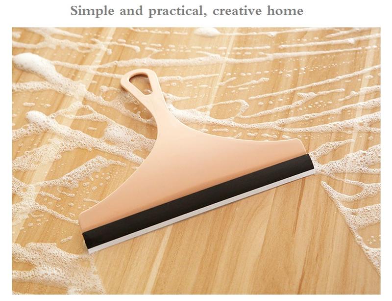 Product Introduction of Household Cleaning Bathroom Mirror Cleaner With Silicone Blade Holder Hook Car Glass Shower Squeegee Window Glass Wiper Scraper 30