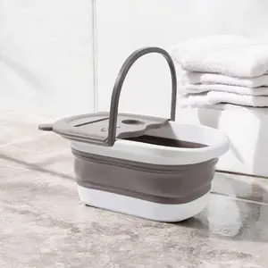 Mrosaa Ember Pijat Kaki Folding Foot Wash Tub SPA Sauna Massage Bucket - MR329