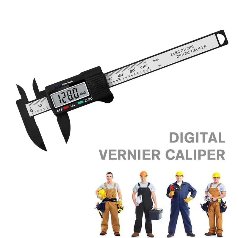 Thước kẹp Vernier Màn Hình Điện Tử, Chất Liệu Thép Không Gỉ, Độ Chính Xác Kỹ Thuật Số 100Mm, G5M2 7