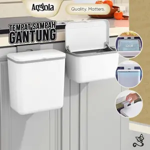 ANGOLA Tempat Sampah Gantung/ Multifungsi E102 Tong Sampah Dapur Toilet / Trash Bin