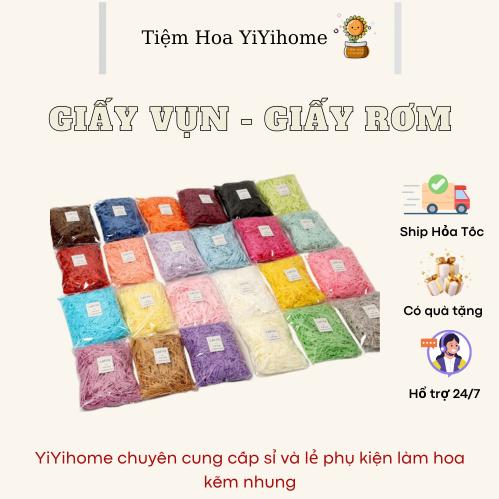 [50GR] Giấy Rơm - Giấy Vụn - Giấy Rối Lót Hộp Quà , Trang Trí Quà Lưu Niệm DIY Handmade YIYIHOME
