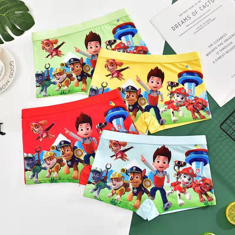 Đồ Lót Trẻ Em Người Nhện Marvel, Quần Đùi Boxer Bé Trai, Thiết Kế Hoạt Hình, 4 Cái / Bộ, Dành Cho Bé Trai 2