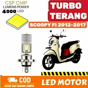 LAMPU Depan LED Motor SCOOPY FI 2012-2017 Original H4
