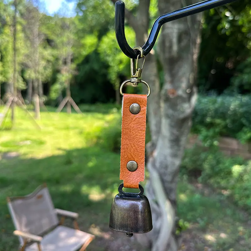 Outdoor Avoiding Driving Bear Bell Camping Ambiance Wind Chime Pendant Keychain Accessory Hiking Reminder Bell Pet Charms Bells