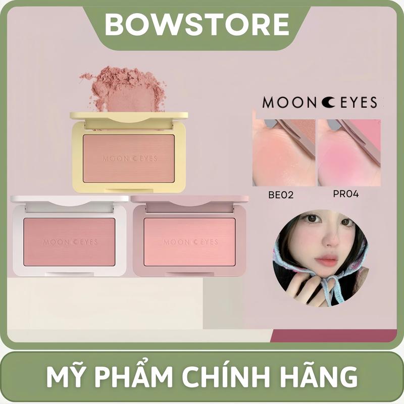 MOONEYES Phấn má Moon Eyes Romantic Collector Ins Blush Matte toen hồng ổi mịn lì lâu trôi bowstore Cosmetic má hồng  mooneyes pr05 kylie  winter Mỹ Phẩm má  hồng