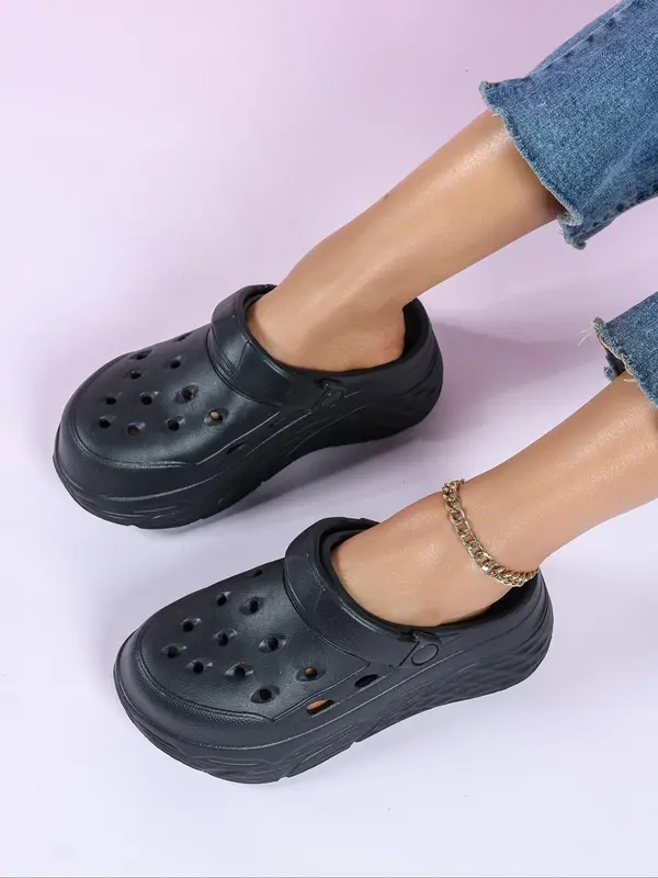 Women's Summer Plain Color Slides, Casual Comfortable Home Slippers, Non-slip Soft Slippers for Indoor & Outdoor Wear, Walking Shoes 2