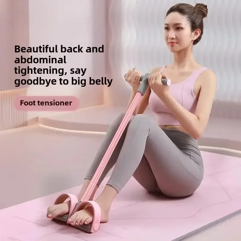 Multifunction Tension Rope 4/6 Tube Resistance Band Elastic Pedal Puller Leg Stretching Slimming Training Gym Equipment for Home