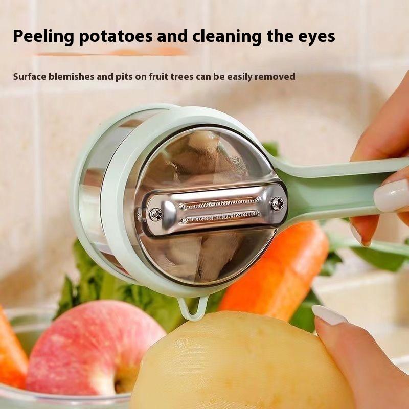 Multifunctional Paring Knife Storage Type Household Kitchen Dedicated Fruit Potato Peeling Artifact Fruit Peeler Utensils 4