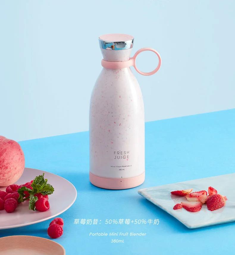 Product Introduction of Portable Electric Juicer Blender Usb Mini Fruit Mixers Juicers Fruit Extractors Food Milkshake Multifunction Juice Maker Machine kettle mini  chopper  blender portable  juicer  blender sausage  egg  machine stone  grinders  food  machine 47
