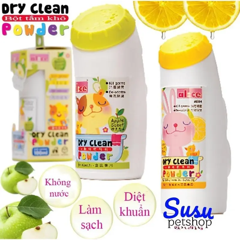 Bột Phấn Tắm Khô cho Thỏ, Bọ, Sóc, Nhím, Chồn, Chichila, Hamster - Hàng Alice 2