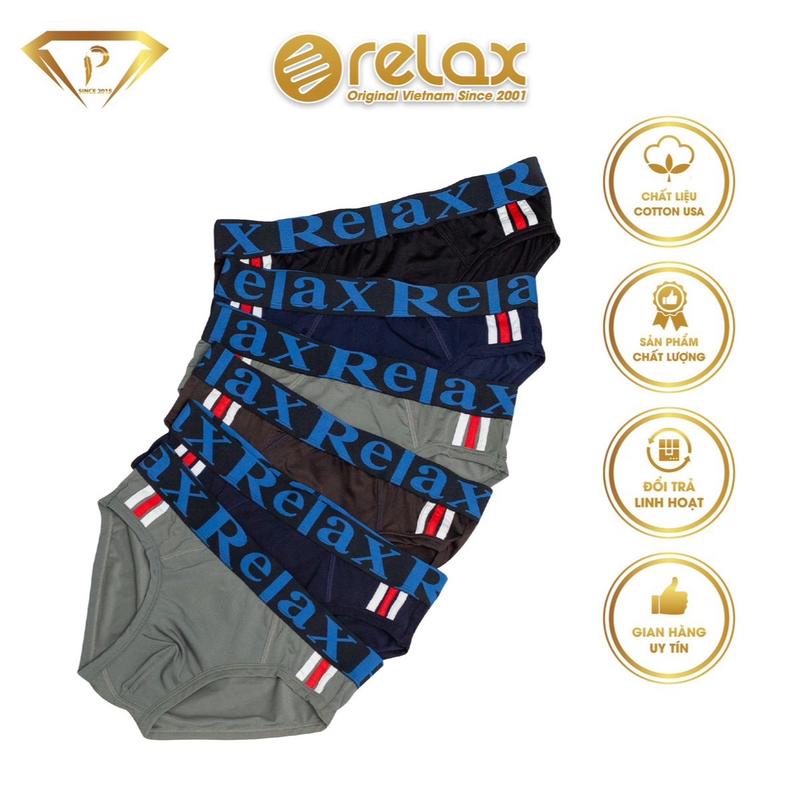 Quần lót nam RELAX RLTK006 quần lót thun lạnh quần lót thể thao phối mềm hút mồ hôi lưới hai bên thông thoáng thoải mái bền đẹp Menswear Boxer Sịp Quần Boxer Cotton Đen quầnlót