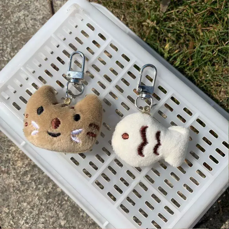 Móc Khóa Hình Cá Mèo Vui Nhộn Hoạt Hình, Đồ Chơi Nhồi Bông Kawaii Dễ Thương Cho Cặp Đôi, Búp Bê Mèo Con Nhỏ Sáng Tạo, Móc Chìa Khóa, Đồ Trang Trí Móc Treo Túi, Có Sẵn Trong 1 Hoặc 2 Chiếc 4