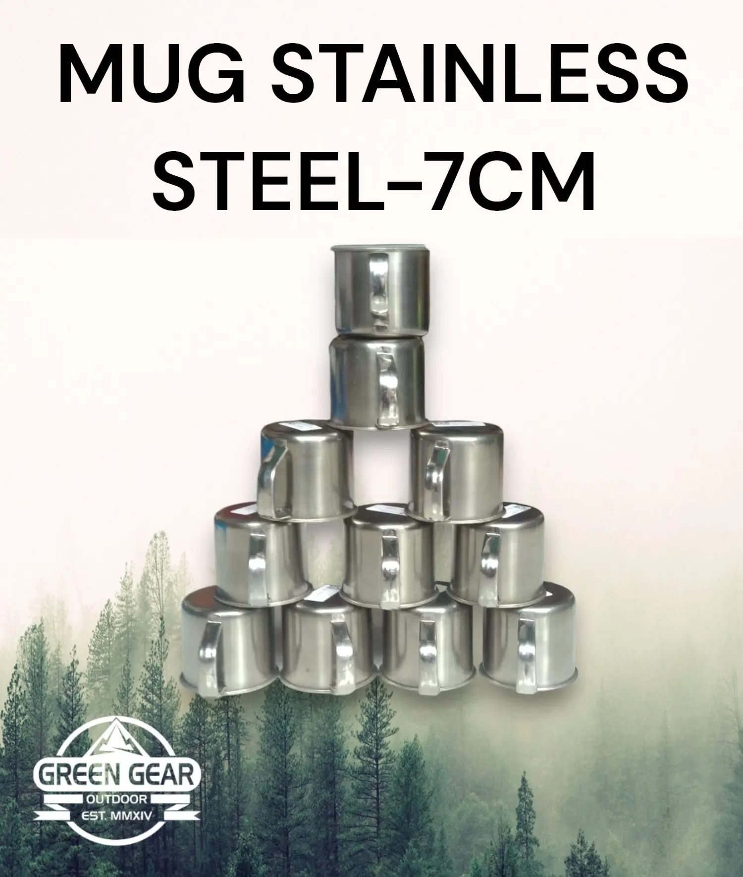 MUG STAINLESS STEEL -  7M