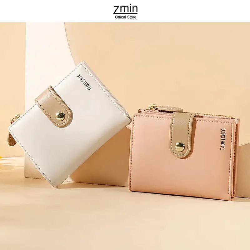 🙌New Store Great Deal 30 Off 🙌Ví đựng tiền nữ mini cầm tay Zmin, chất liệu cao cấp có thể bỏ túi - V033 0