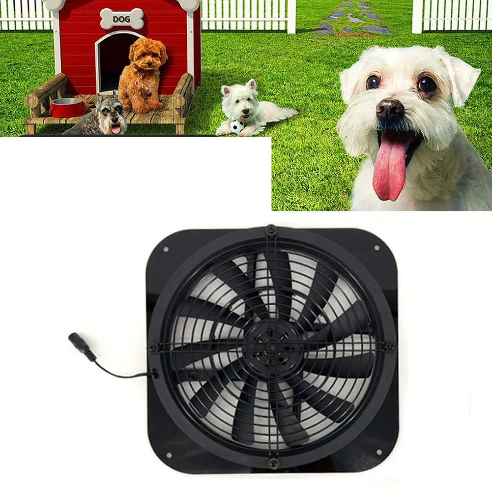 【JJEC】 Ventilation Fan Solar Exhaust Fan 26.5 Diameter Greenhouses Ventilating Fan