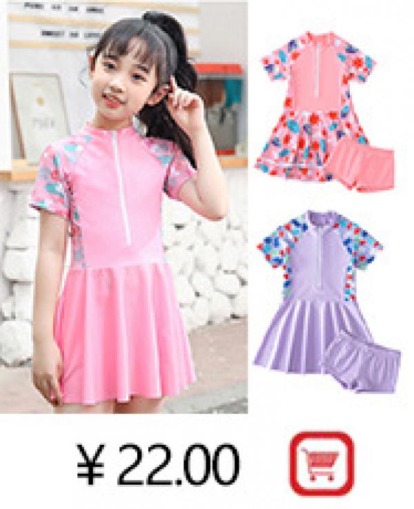 Product Introduction of 2024 New Children's Swimsuit Boys and Girls Split Quick-Drying Professional Swimwear Big Boys and Girls Swimsuit Outfit Wholesale 3