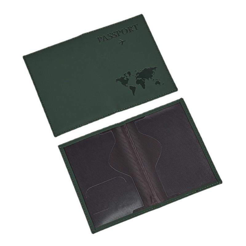 Bọc Bao Đựng Hộ Chiếu, 1 Chiếc, Ví Đựng Hộ Chiếu Du Lịch, Chất Liệu Da PU, Bao Đựng Thẻ, Unisex, Tuyệt Vời Làm Quà Tặng 3
