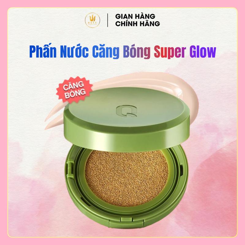 Phấn Nước Căng Bóng GLAMRR Q VEGAN SUPER GLOW CUSHION SPF50+/PA++++ Trang Điểm Mỹ Phẩm Cosmetic Nữ