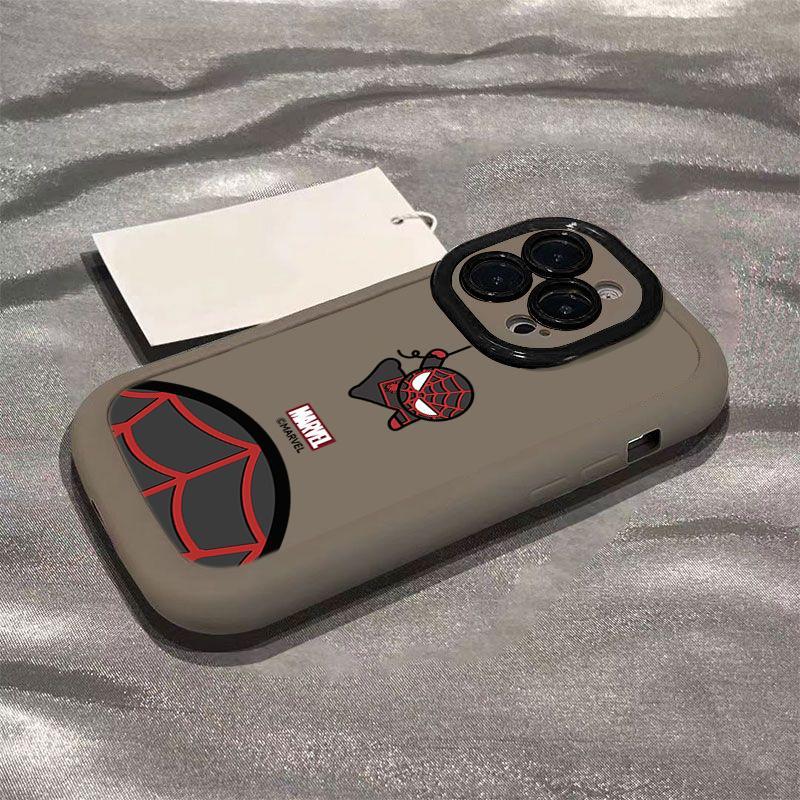 Ốp Điện Thoại, Thích Hợp Cho IPhone 7, 7plus8, 8plus, Xs, Xr, 11, 12, 13, 14, 15Pro Plus, Promax, Thiết Kế Người Nhện Đẹp Mắt, Chống Trượt Và Chống Thấm Nước, Bao Gồm Tất Cả, Ốp Lưng