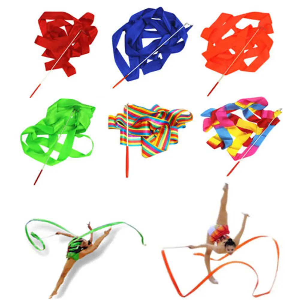 Ruy Băng Múa Ba Lê Nhịp Điệu, 4M, Thể Dục Dụng Cụ, Khiêu Vũ, Streamer, Que Xoay, Đũa Phép