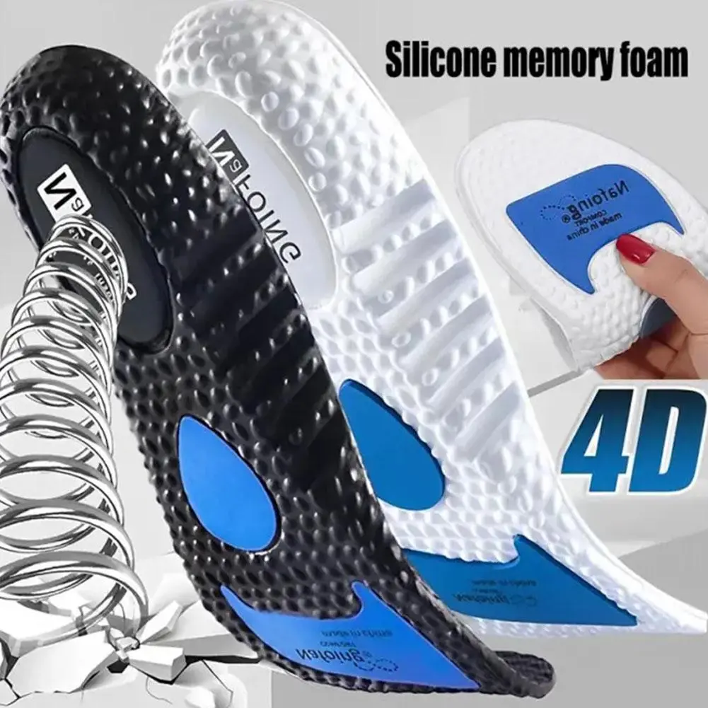 Miếng Lót Tăng Chiều Cao, 4D, Chất Liệu Silicon, Vô Hình, Unisex, Tăng Chiều Cao, 1 Đôi, Thích Hợp Cho Giày, Y2D1