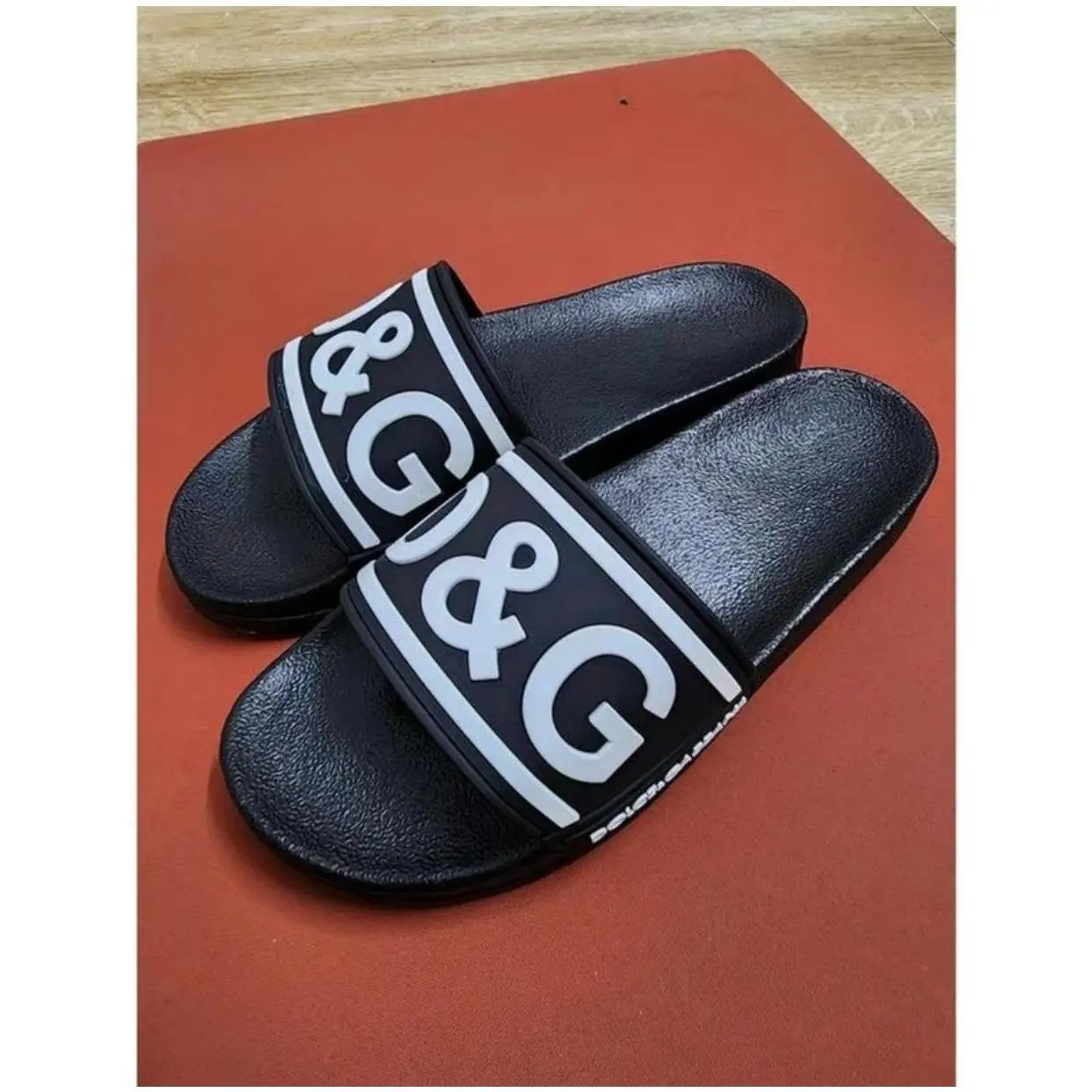 Dép D&G nam cao cấp quai cao su siêu mềm - Slipper - Nhung, DéP