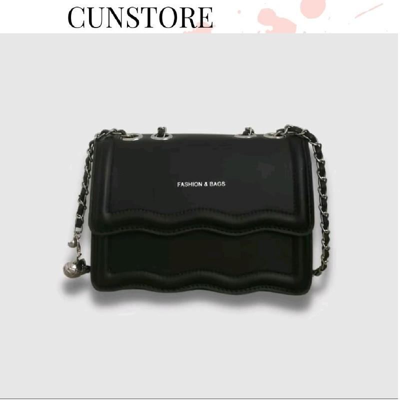 Túi Xách Nữ Viền Lượn Da Trơn Kẹp Nách Đeo Chéo Đeo Vai Da Pu Bag Hottrend Kem TDC331