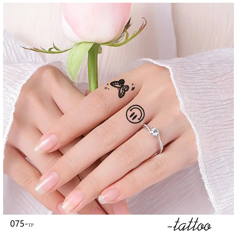 Zoar M-192 Stiker Tato Temporary Semi Permanen 【Combo ecg】Tahan lama Tattoo menempel dekorasi seni untuk pria dan wanita 4