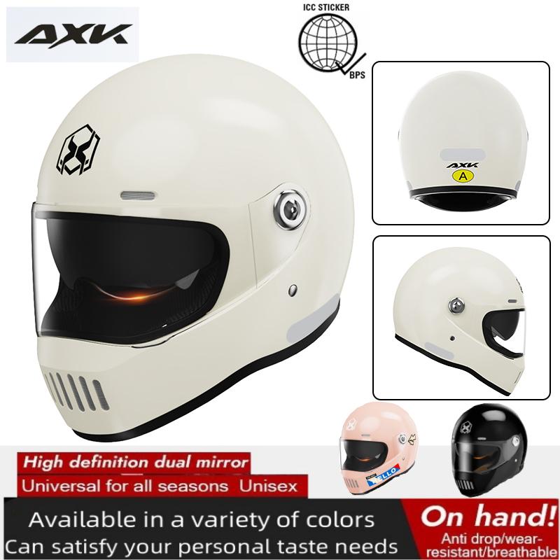 In stock! AXK 901、902 Motorcycle Full-Face Helmet Unisex Dual-Mirror ...