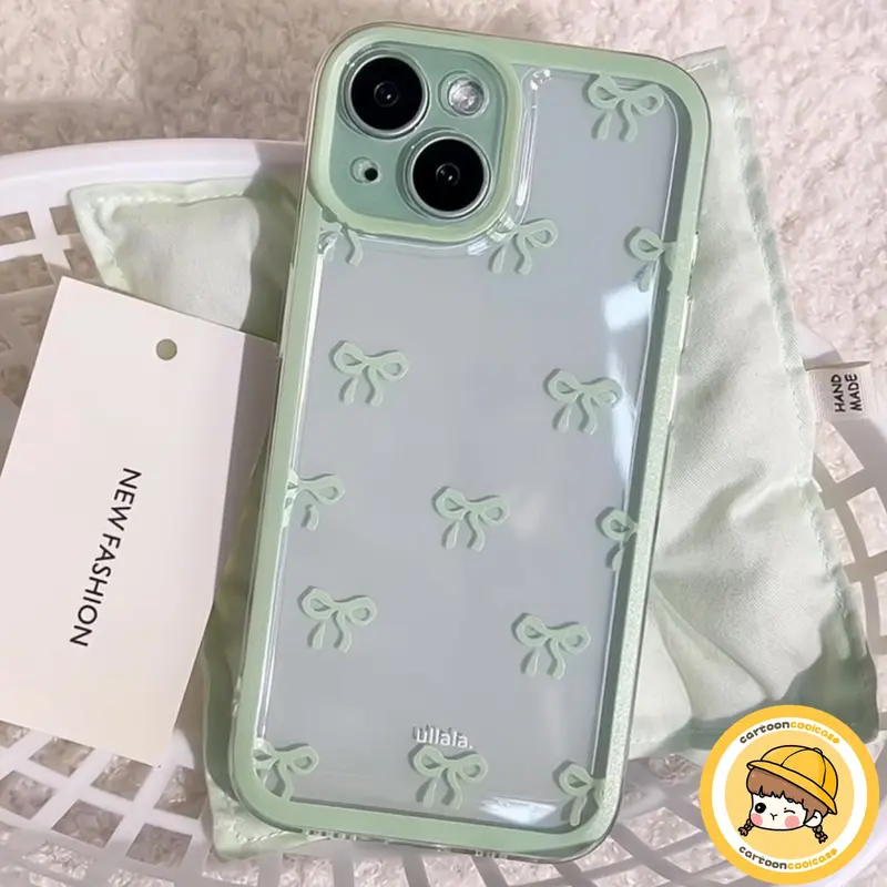 Case HP Untuk Vivo Y19s Y29 V40 Lite Y18 Y12 Y12S Y27S Y15 Y12i Y20S Y100 Y17S Y02 Y03 Y21 Y21S Y27 Y28 Y20 Y16 Y17 Y36 Y18E Y91C Y91 Y01 Y93 Y95 Y11 Y22 Y35 Y20A Simpul Pita Macaron Romantis Pola Transparan Berwarna-warni Soft Cover 2