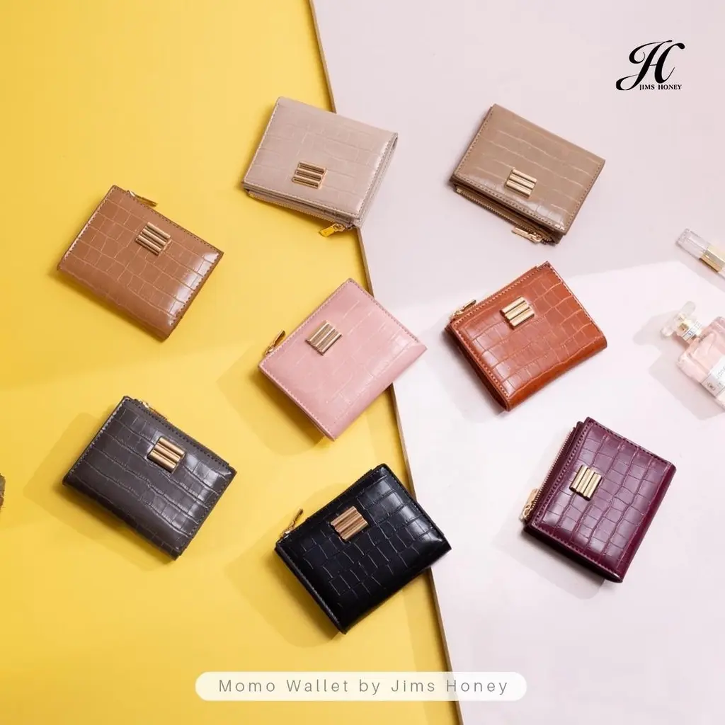 Jims Honey Momo Wallet Dompet Lipat Wanita Kartu