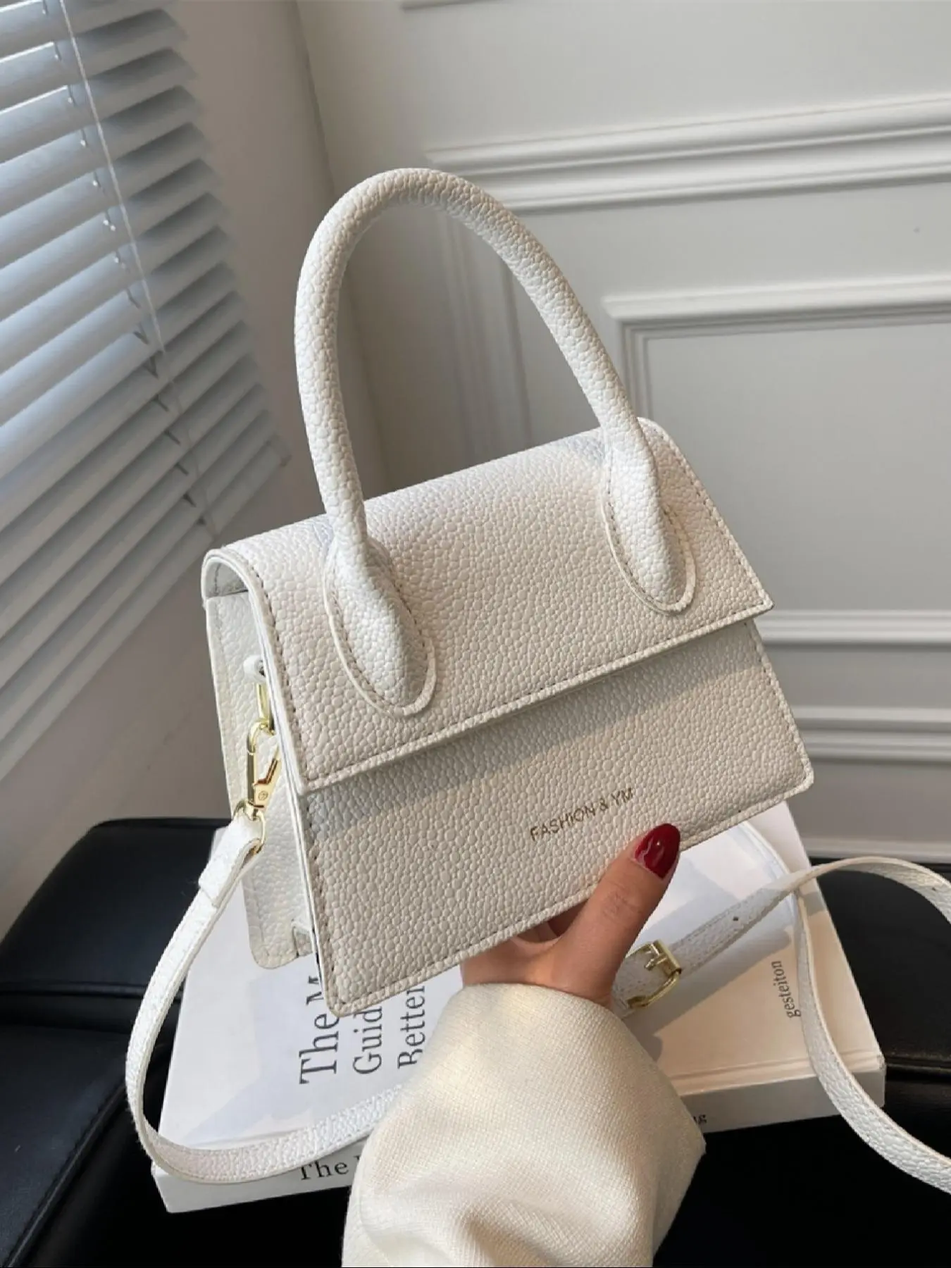 Women's Fashionable Solid Color Handbag, Casual Versatile Shoulder Bag for Daily Used, Trendy All-match Commuter Purse Bag