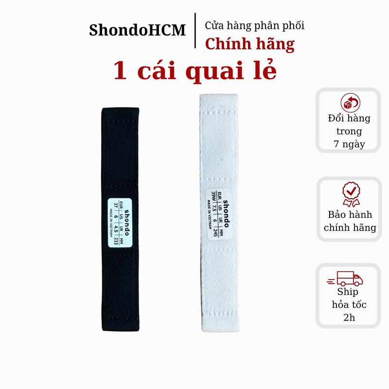  Quai SHONDO F6 sport   1 Cái Quai   nam nữ màu trắng đen Quai Hậu DéP Đế Bằng quai sandal phụ kiện thay thế sandal đi học đi chơi 