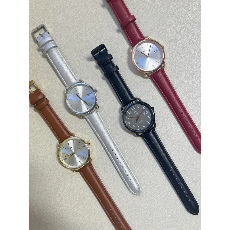 【O.M.J Official】Jam Tangan Netral Original Terbaru Strap Kulit Asli Seri G049 Neutral Watches 7