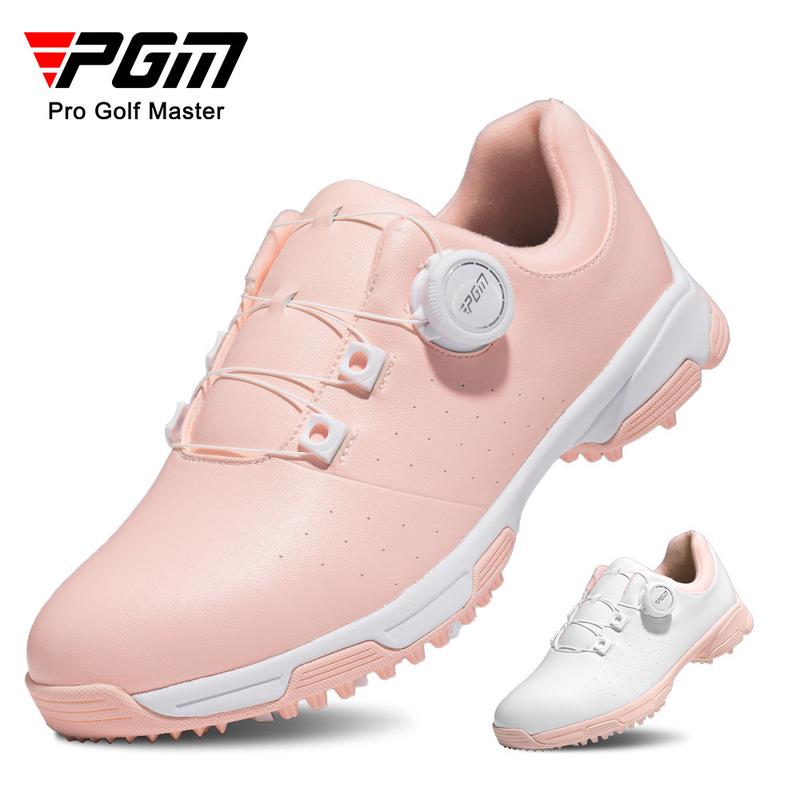 [PGM] Golf Shoe Women's Summer Waterproof Microfiber Shoes Non-Slip Spike Bottom Sports Golf Women's Shoes Xz348 0