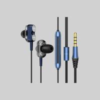 Gambar Earphone Rexus EP3 Dual Driver Wired Earphone Blue Logam Earphones  Bass dari Multi Komputer Kota Administrasi Jakarta Barat 1 Tokopedia
