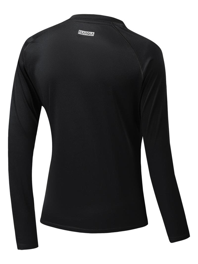 Product Introduction of Women's   Long Sleeve Sports Tee, Casual Sporty Round Neck T-shirt for Yoga Gym Workout, Ladies Sportswear for All Seasons 9