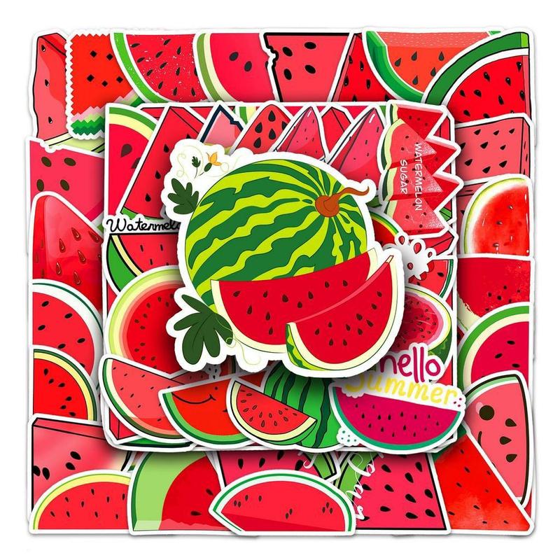 Product Introduction of Bộ 50 Sticker Dưa Hấu trang trí sổ tay,mũ bảo hiểm,bình nước... 0