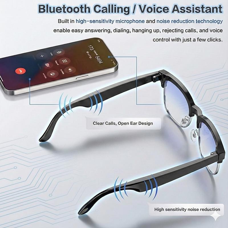 2026 New Upgrade Smart Glasses With Camera Video Recording AI Photo Recognition Bluetooth Call Translation Voice Sunglasses Men - Image 5