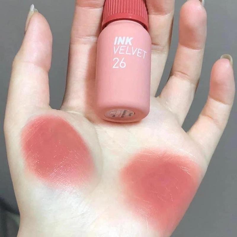 Son Ink 26 Cam Hồng Trà Sữa , Son lì Peripera Ink Velvet Mịn Như Nhung