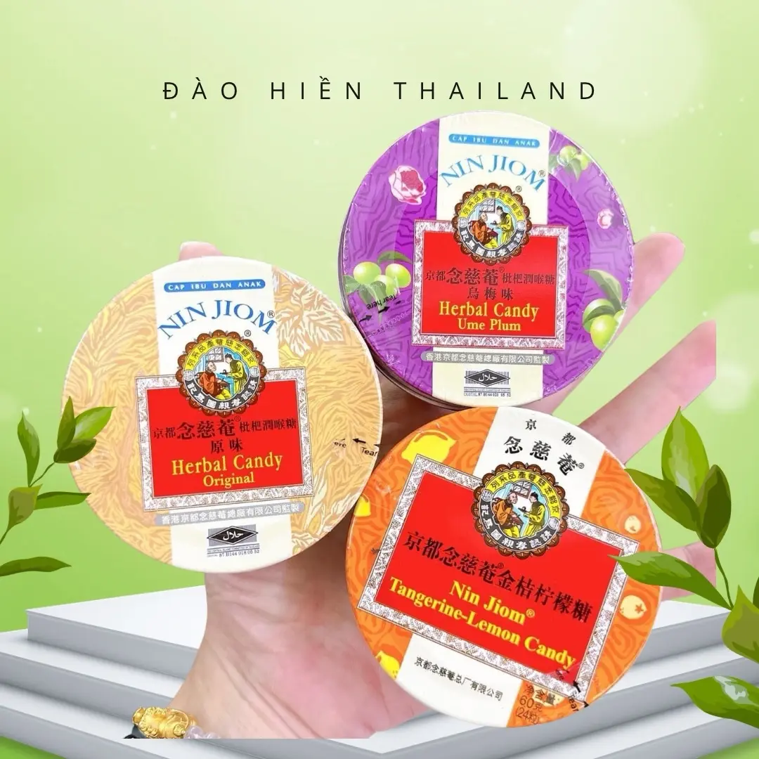 KẸO NGẬM HO TỲ BÀ THÁI LAN MIX VỊ NGẪU NHIÊN