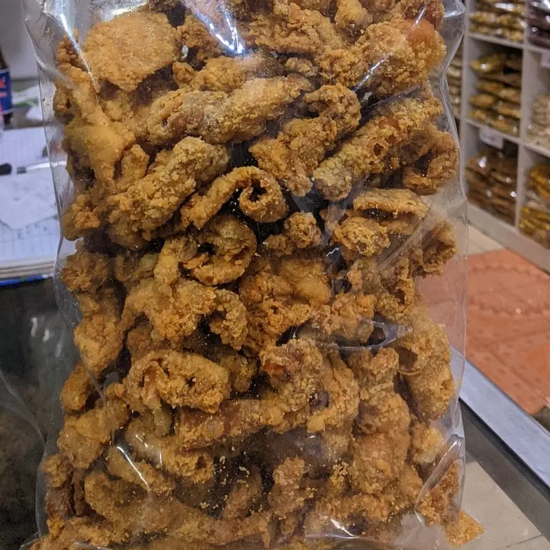1KG Kulit Ayam Krispy BAM SNACK Rasa Original dan Pedas Daun jeruk Crispy cemilan Snacks Food Keripik 3
