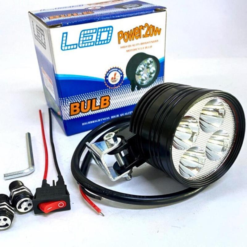 Đèn L4 ngắn 3 chế độ, cho xe máy, xe điện 12v - 60v siêu sáng